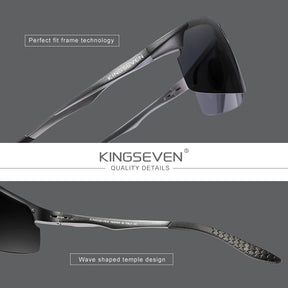 Óculos de Sol Masculino KINGSEVEN - Performance e Estilo para Qualquer Aventura!